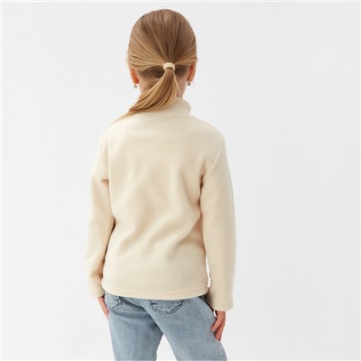 Джемпер флисовый детский MINAKU, цвет экрю, рост 104