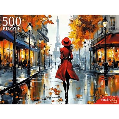 Пазлы 500 "Девушка в Париже"