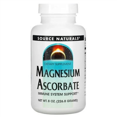 Source Naturals, аскорбат магния, 226,8 г (8 унций)