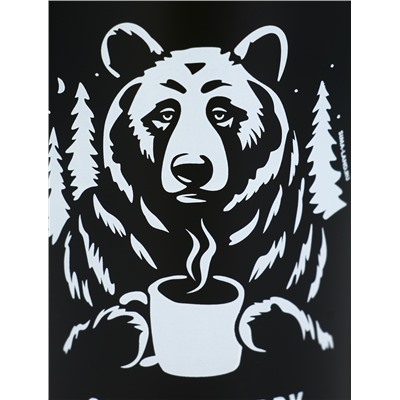 Термос Calm and happy, чёрный, 600 мл