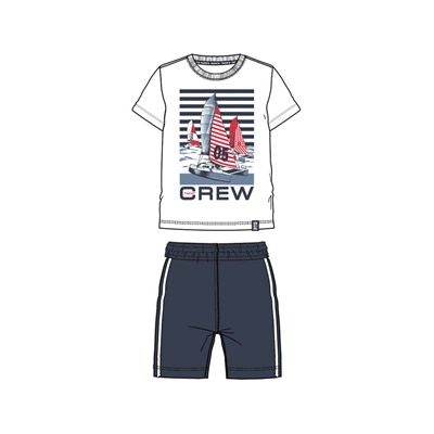 Комплект трикотажный для мальчиков: фуфайка (футболка), шорты