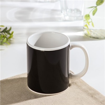 Кружка - хамелеон Доляна «С праздником весны тебя!», 350 мл, керамика, сиреневая