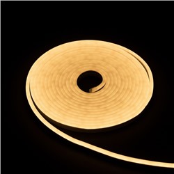 Гибкий неон Luazon Lighting 6×12 мм, IP65, 50 м, SMD2835, 120 LED/м, 12 В, свечение тёплое белое