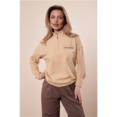 Толстовка из футера с вышивкой М325415ВШбк