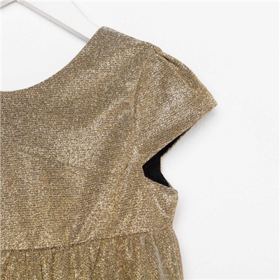 Платье нарядное для девочки KAFTAN, размер 86-92 см, золотистое