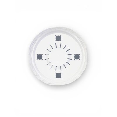 Горшок для цветов с поддоном «Камешки», 3 л, пластиковый, белый