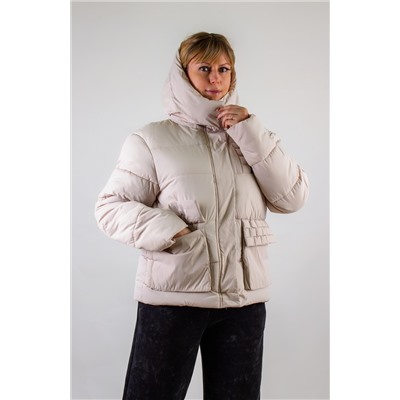 Демисезонная куртка с отделкой Квадраты арт.811