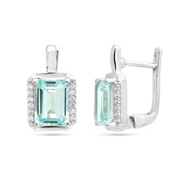 Серьги из серебра топаз, Андреина