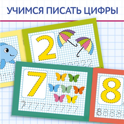 Прописи многоразовые «Напиши и сотри. Пишем буквы и цифры», набор 2 шт. по 12 стр., 2 маркера