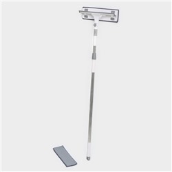 Окномойка с насадкой из микрофибры, фиксатор, стальная телескопическая ручка, 28.5×8.5×85(135) см