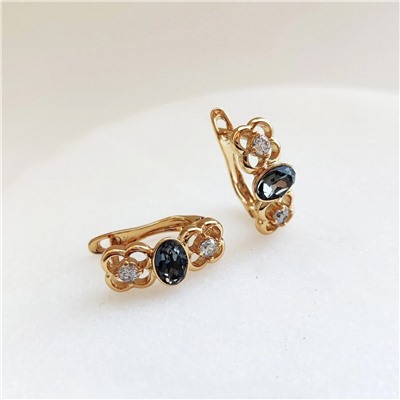 Серьги с кристаллами Swarovski