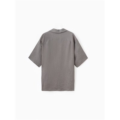 Рубашка мужская с коротким рукавом MIST, размер 54, серая