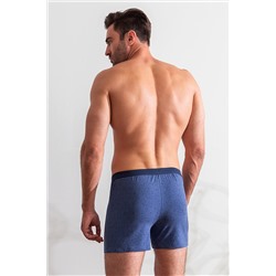 Трусы, набор - 2 штуки муж BeGood UMJ1204 Underwear темно-синий/синий меланж принт
