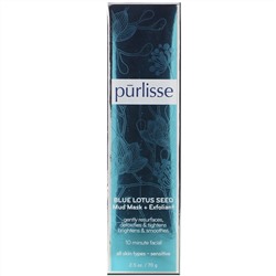 Purlisse, Blue Lotus Seed, Mud Mask + Exfoliant, 2.5 oz (70 g)