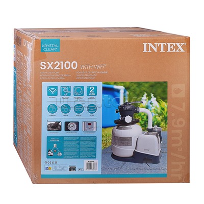 Фильтр-насос песочный SX2100 PLUS 220-240В, 26656 INTEX