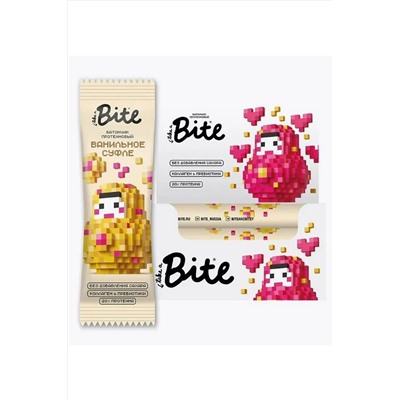 Батончик протеиновый Bite Матрёшка «Ванильное суфле» 40г ЭКОПРОДУКТЫ, 1187711