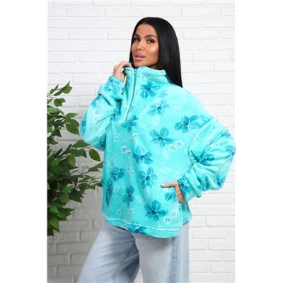 1075 Толстовка женская (Бирюзовый)