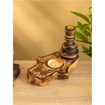 Подставка под благовония «Рука Фатимы», 22 см, дерево