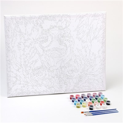 Картина по номерам на холсте с подрамником «Лев», 40×50 см