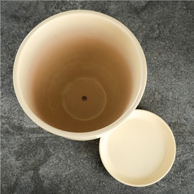 Горшок для цветов «Туман», 5 л, d=21 см, h=20 см, керамический, с поддоном