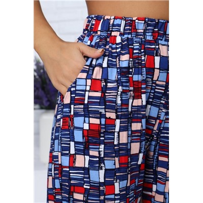 050 Костюм с брюками (Голубой, мексика)