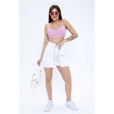 Юбка джинсовая 100020 (Белый)