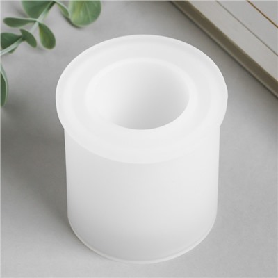 Молд силиконовый «Подсвечник цилиндр» 5.7×5.7×6.2 см