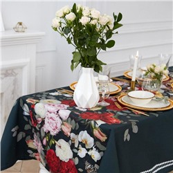 Скатерть «Этель» Flowers, 110×147 см, 100% хлопок, саржа 190 г/м²