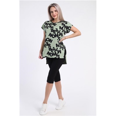 Костюм с бриджами - Буква - 796 (Оливковый)