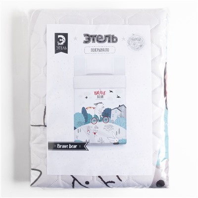 Покрывало 1.5-спальное «Этель» Brave bear, 145×210 см, микрофибра