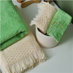 Полотенце махровое LoveLife «Аморе» 30×50 см, молочный, 100% хлопок, 450 г/м²