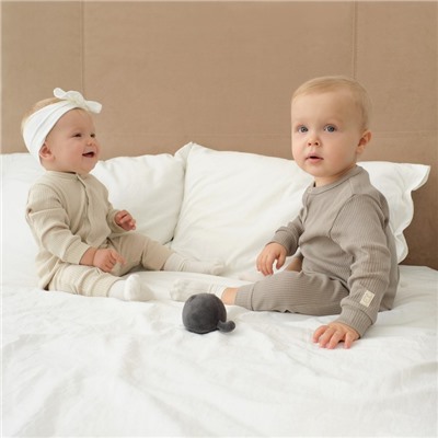 Комбинезон Крошка Я, BASIC LINE, рост 86-92 см, цвет бежевый