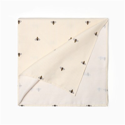 Скатерть Доляна «Пчёлки», 146×110 см, рогожка 164 г/м², 100% хлопок