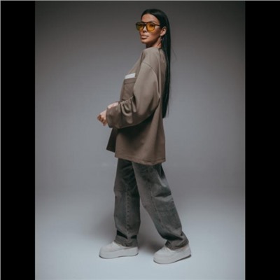 Свитшот женский Дабл (Хаки)