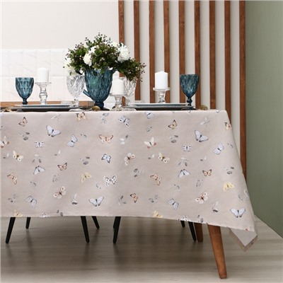 Скатерть Этель Butterflies 146×220 см, 100% хлопок, рогожка 186 г/м²