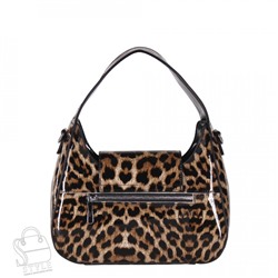 Сумка женская кожаная 9148 leopard brown Velina Fabbiano-Safenta