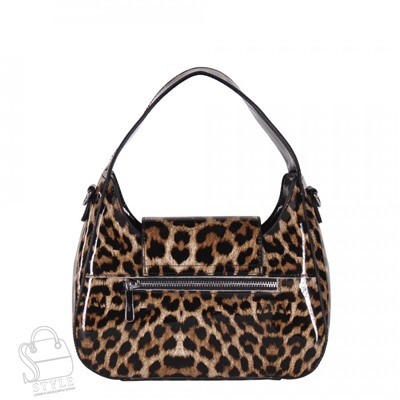Сумка женская кожаная 9148 leopard brown Velina Fabbiano-Safenta