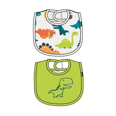 Нагрудник детский трикотажный для мальчиков, 2 шт в комплекте