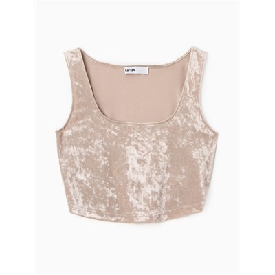 Топ домашний женский KAFTAN Velvet, размер 40-42, бежевый