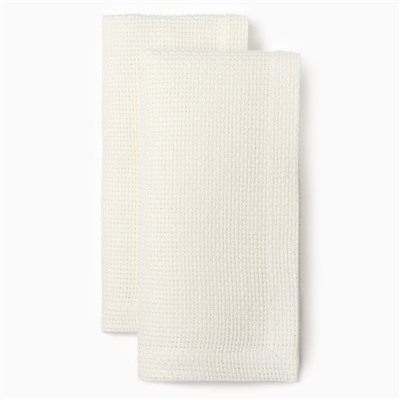 Набор салфеток «Этель» Cloudy, 40×40 см - 2 шт., лён 100%, 210 г/м²