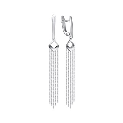 Серьги из серебра без вставки, Л-26773