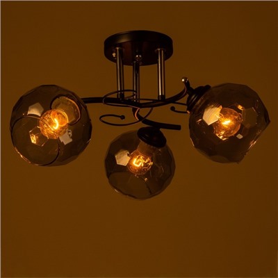 Люстра «Саманта» 3хЕ27 40 Вт черный 40×40×23 см BayerLux