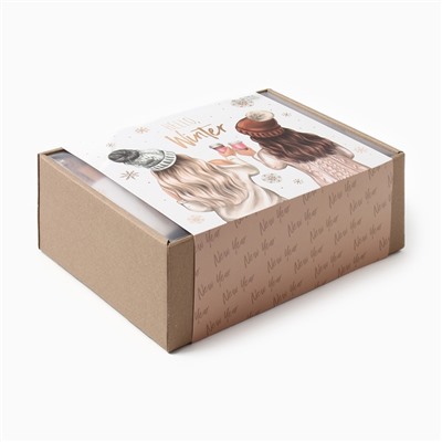 Набор подарочный Этель «Новый год: Hello winter» полотенце 30×60 см и аксессуары