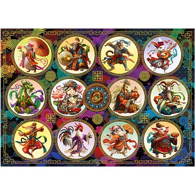 Пазлы 2000 "Китайский гороскоп"