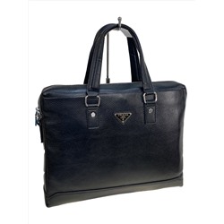 Сумка-портфель мужская из натуральной кожи, цвет чёрный