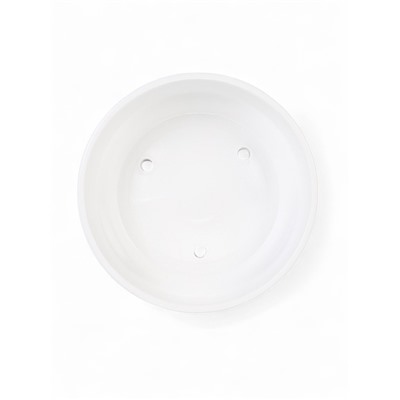 Горшок - бонсайница «Огма», для кактусов и суккулентов, 1.4 л, d=18 см, h=6.5 см, керамика, с поддоном, белый