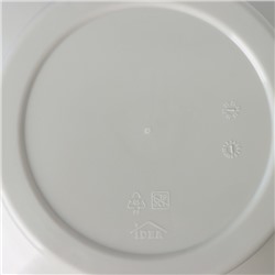 Кашпо для цветов на ножках «Флориан», 5.5 л (4.2 л), d=25 см, h=18.5 см, со вставкой, белый ротанг