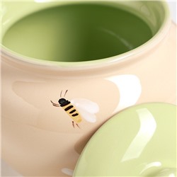 Горшок для запекания Псковский гончар «Аромат лета», 850 мл, керамика, бежевый