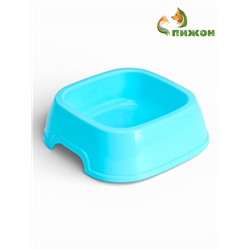 Миска, 700 мл, квадратная, пластик, голубая