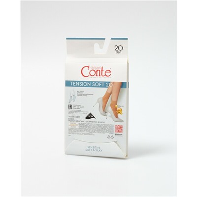 Полиамидные CONTE TENSION SOFT 20  Носки женские